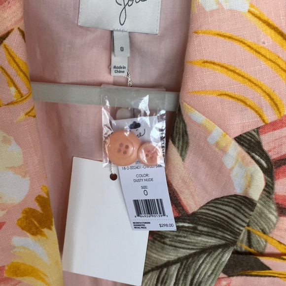NWT Joie Tropical Linen Jacket - Picture 6 of 6